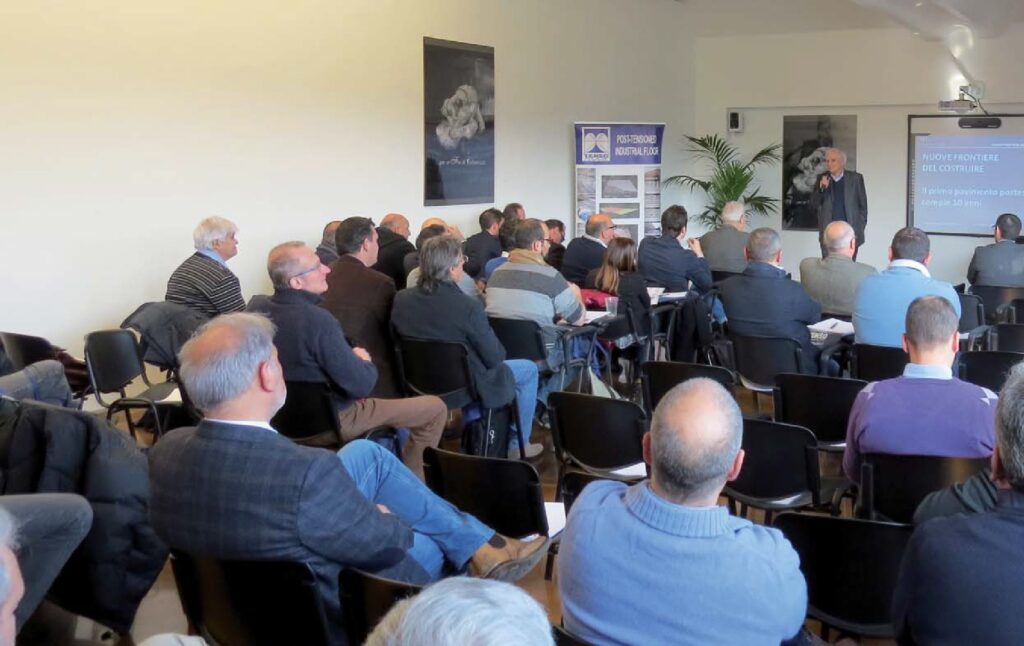 Un momento del seminario di Renate di febbraio dedicato ai pavimenti postesi